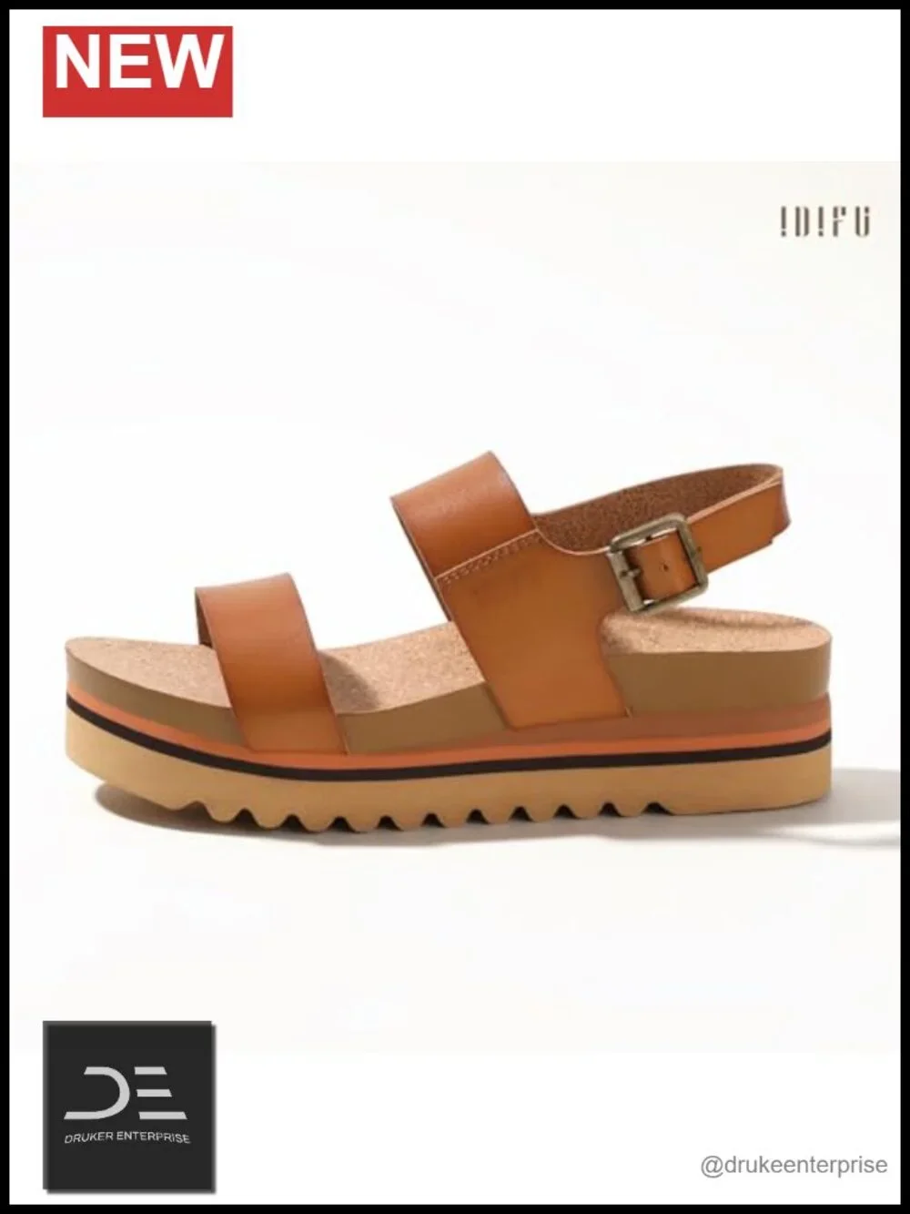 Platform Sandals Wedge Ankle Strap Buckle Cushioned Arch Support Non-Slip EVA